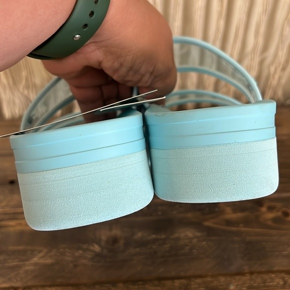 Reef Vista Hi-Energy Platform Sandals Light Blue Women’s Size 10 - Picture 6 of 8